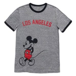 NWT Disney Mickey Mouse Ringer Tee for Adults - LA